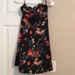 Express strapless flare dress!